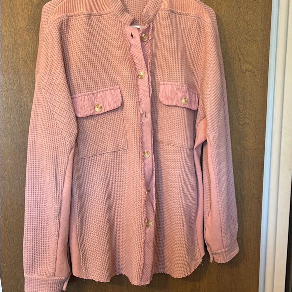 Amazon Pink Textured Women's Jacket